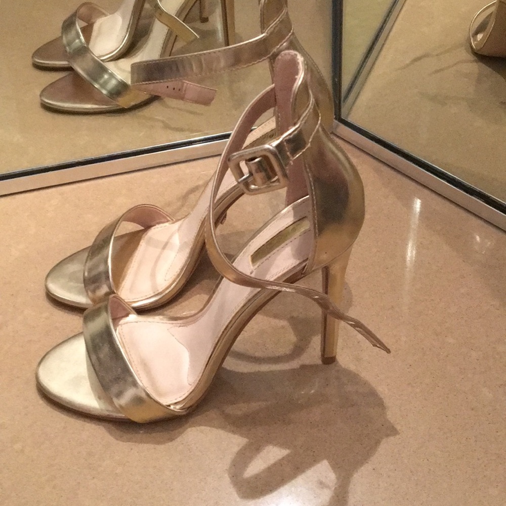Gold heels size 9